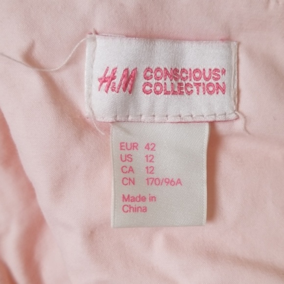 H&M Concious Blush Dress - Size 12 - Picture 8 of 8